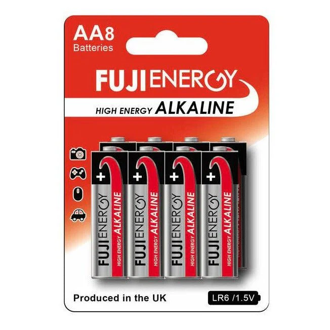 FujiEnergy 1.5V AA LR6 High Energy Alkaline Batteries 8pk