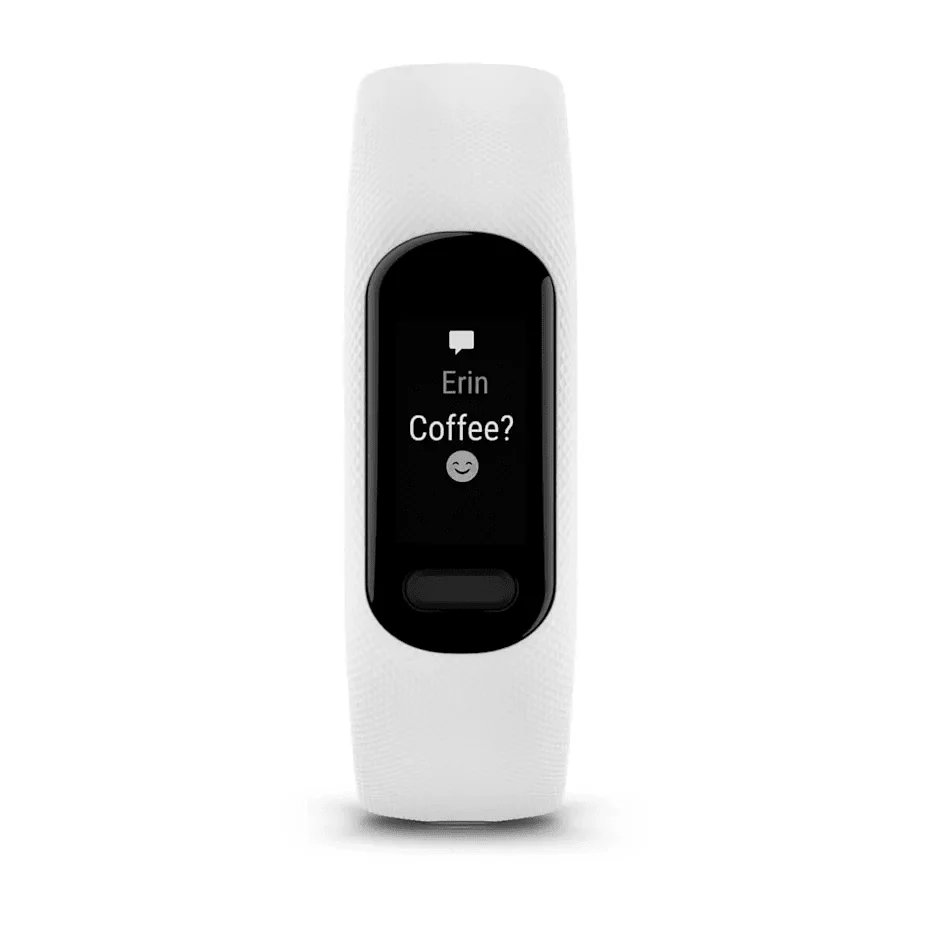 Garmin Vivosmart 5 | White – Small/Medium | 49-GAR-010-02645-11 - Image 3