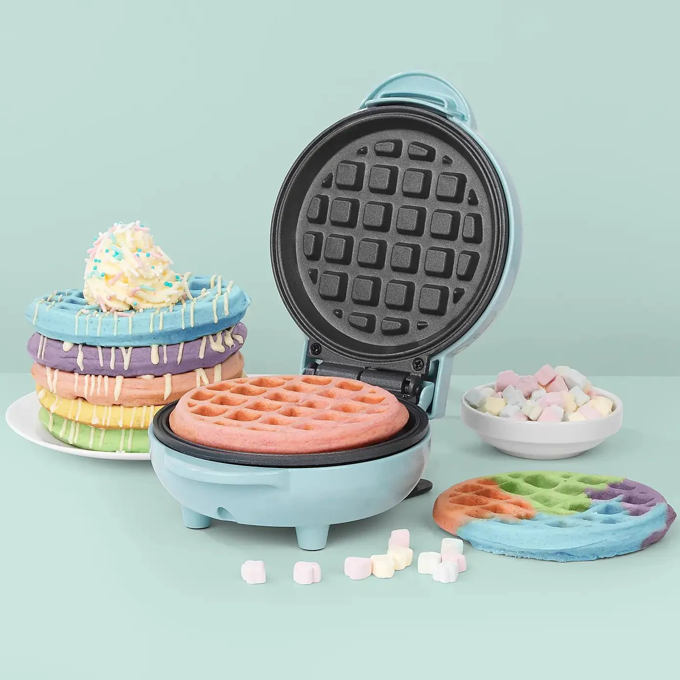 Giles & Posner Sorbet Blue Mini Waffle Maker