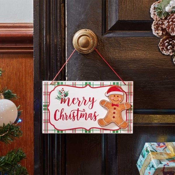 Gingerbread Merry Christmas Sign