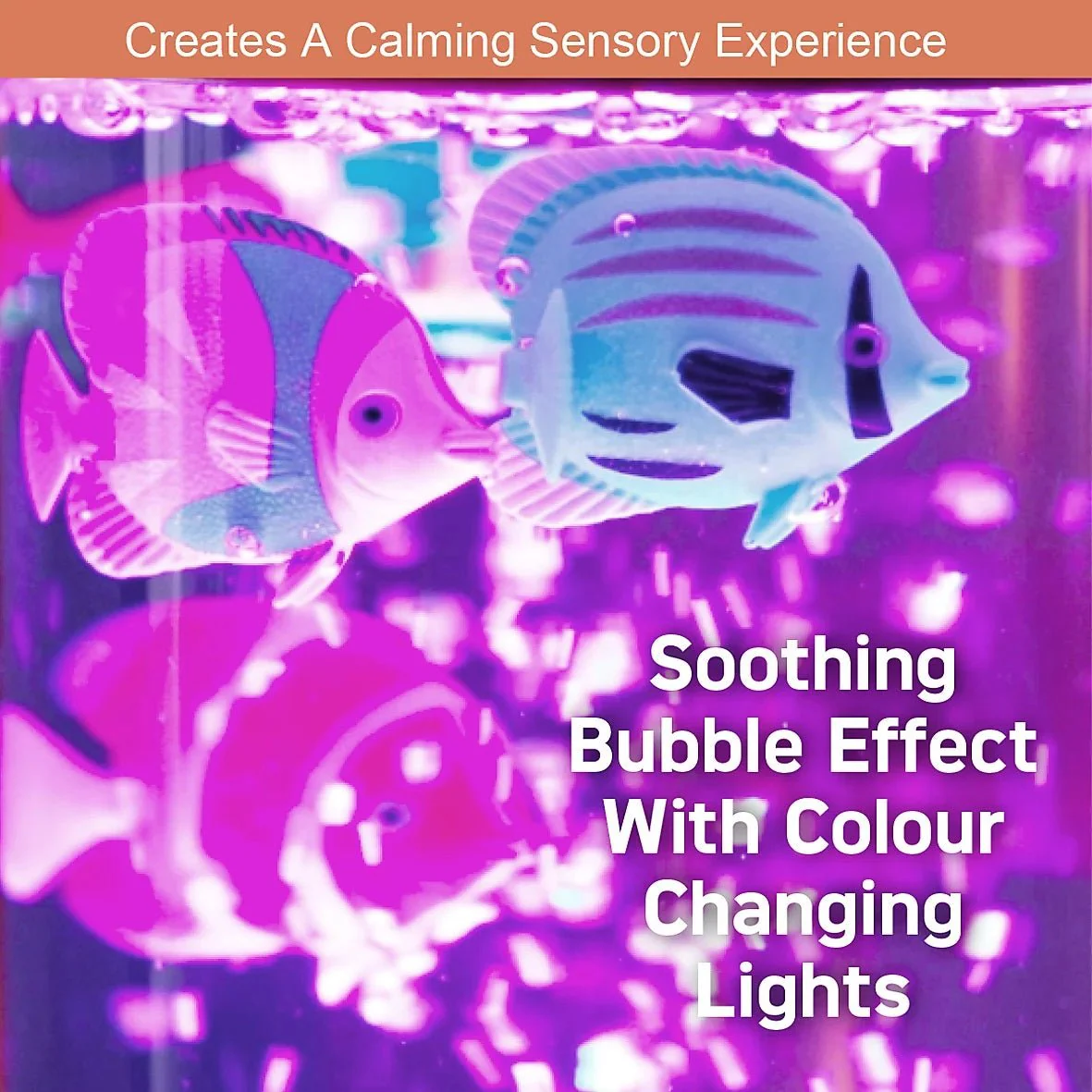 Global Gizmos Colour Changing Bubble Fish Lamp - Image 4