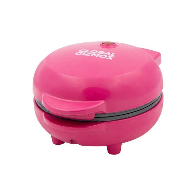 Global Gizmos Heart Shape Waffle Maker – Pink - Image 2