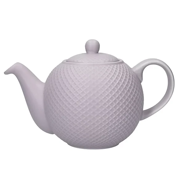 Globe Dusty Lilac 4 Cup Textured Teapot