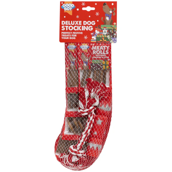 Good Boy Christmas Deluxe Dog Stocking