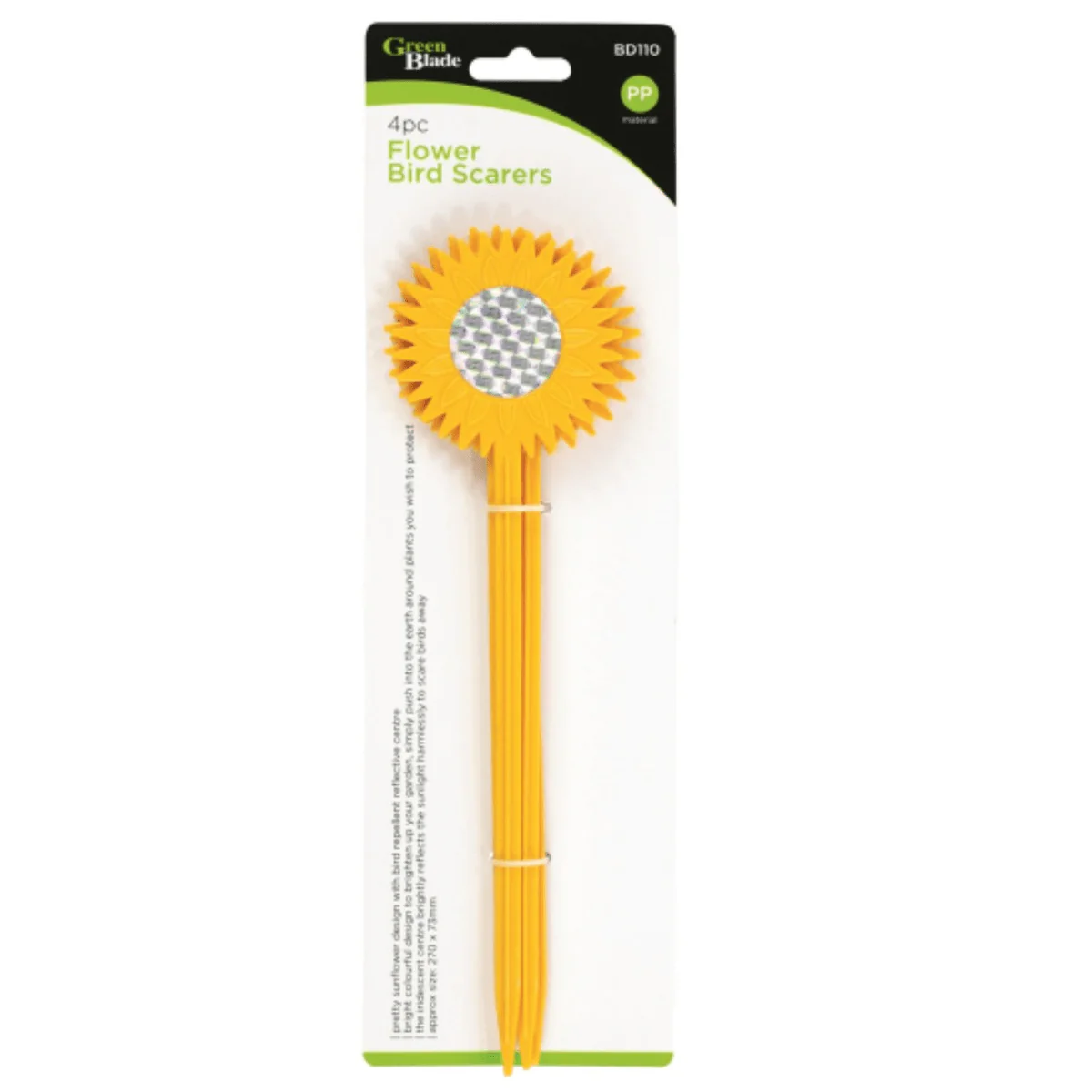 Green Blade 4pc Flower Bird Scarers BB‑BD110