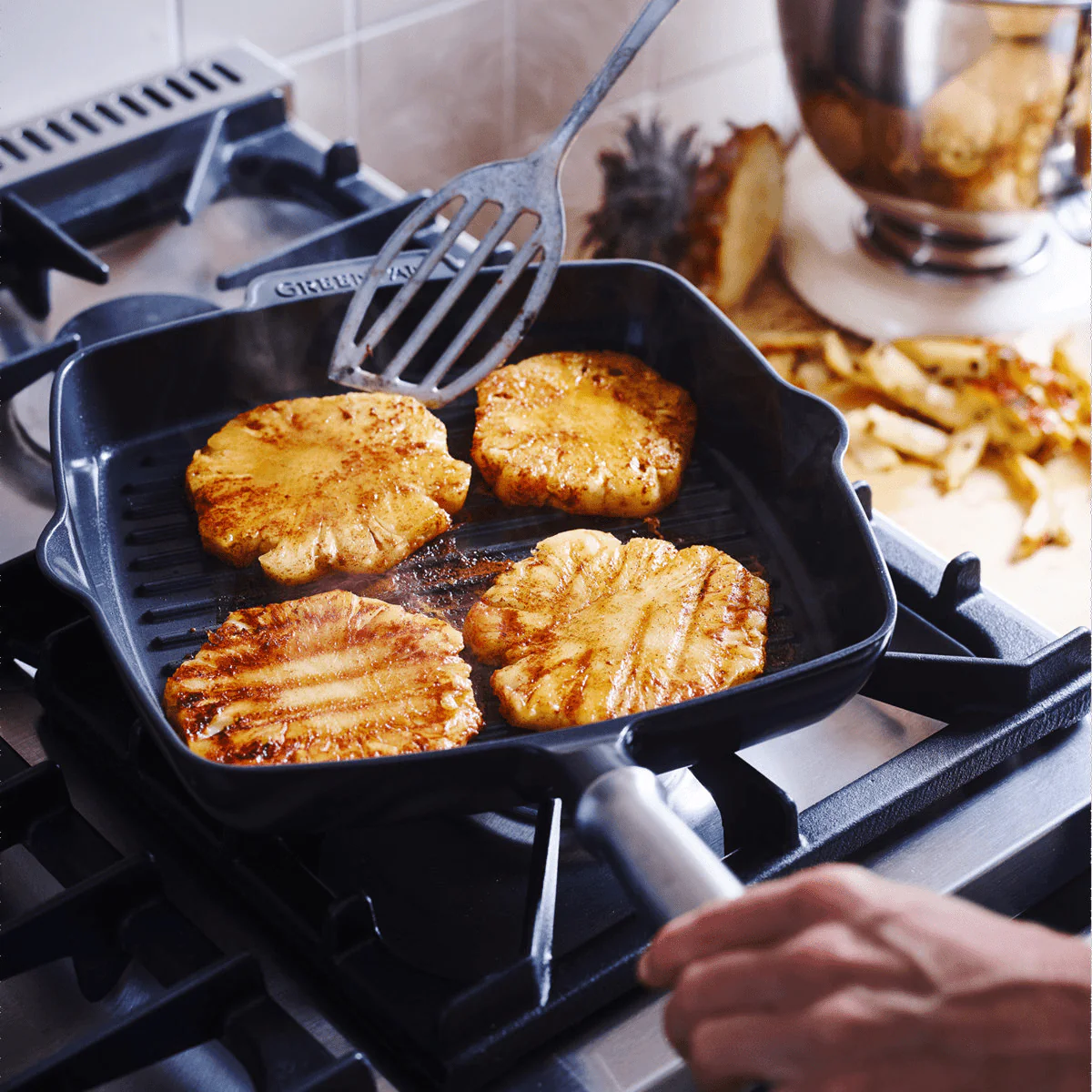 GreenPan Featherweights Aluminium Non-Stick 26cm Square Grill Pan - Image 2