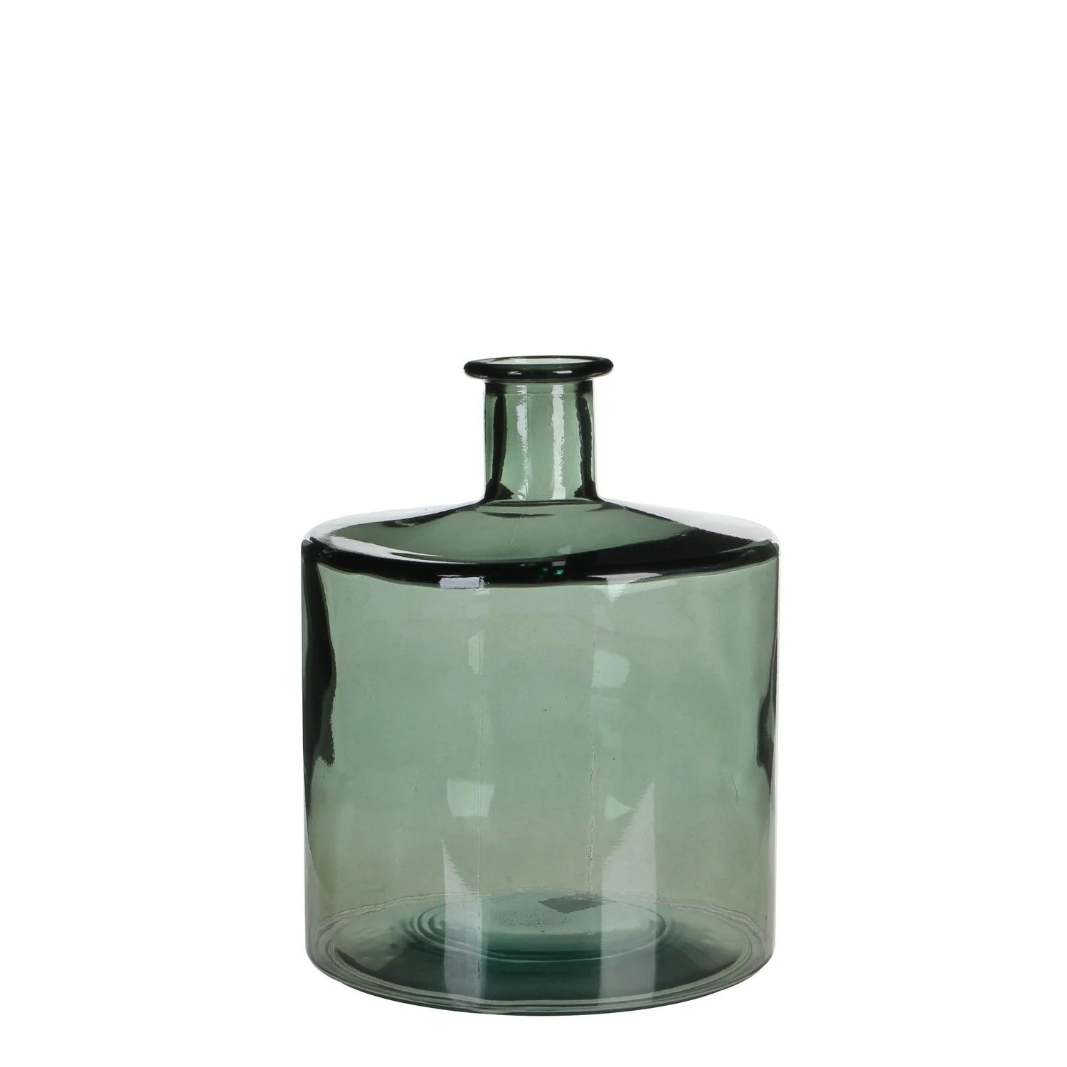 Guan Recycled Glass Green Bottle 26 x 21cm