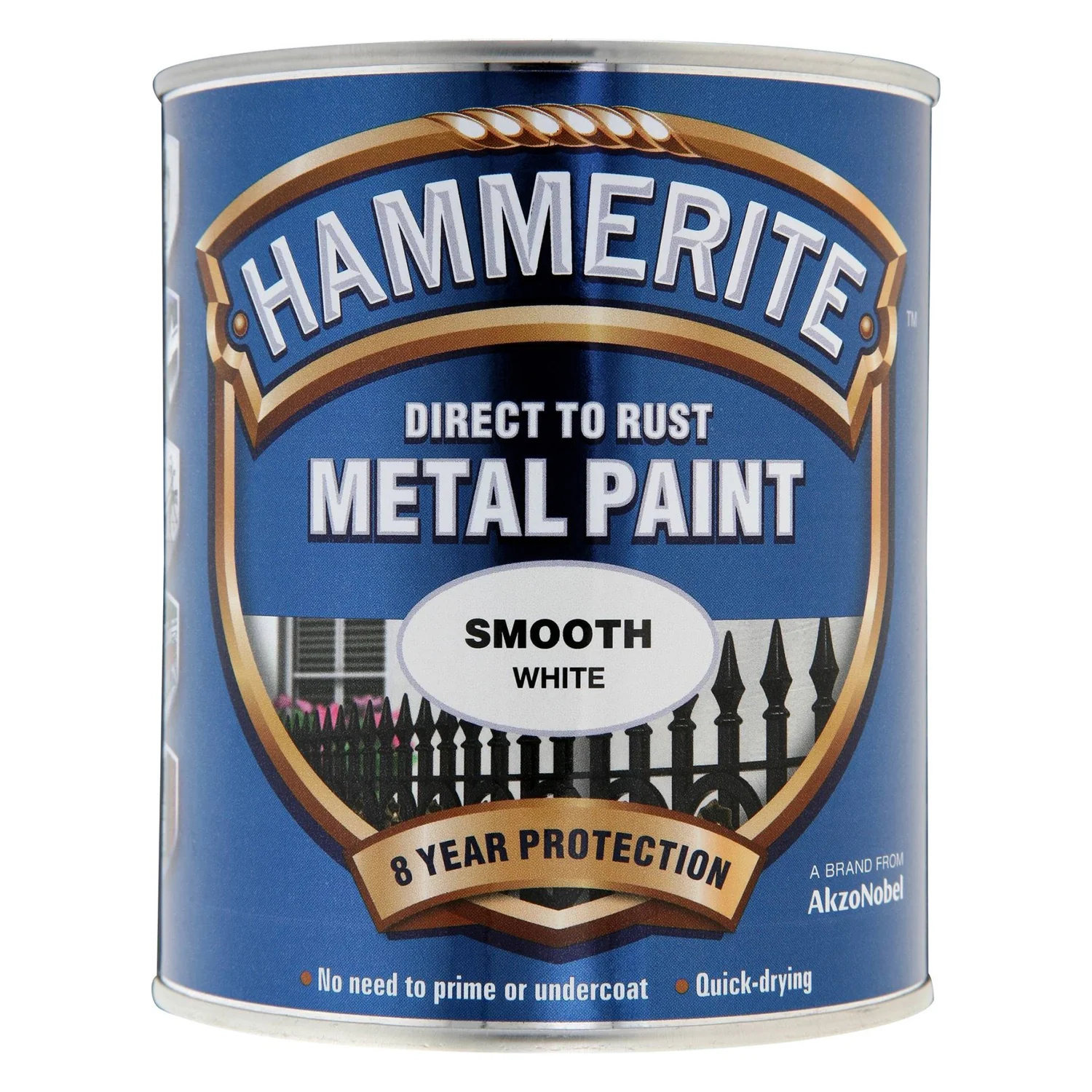 Hammerite Direct to Rust Smooth Finish Metal Paint 2.5ltr White