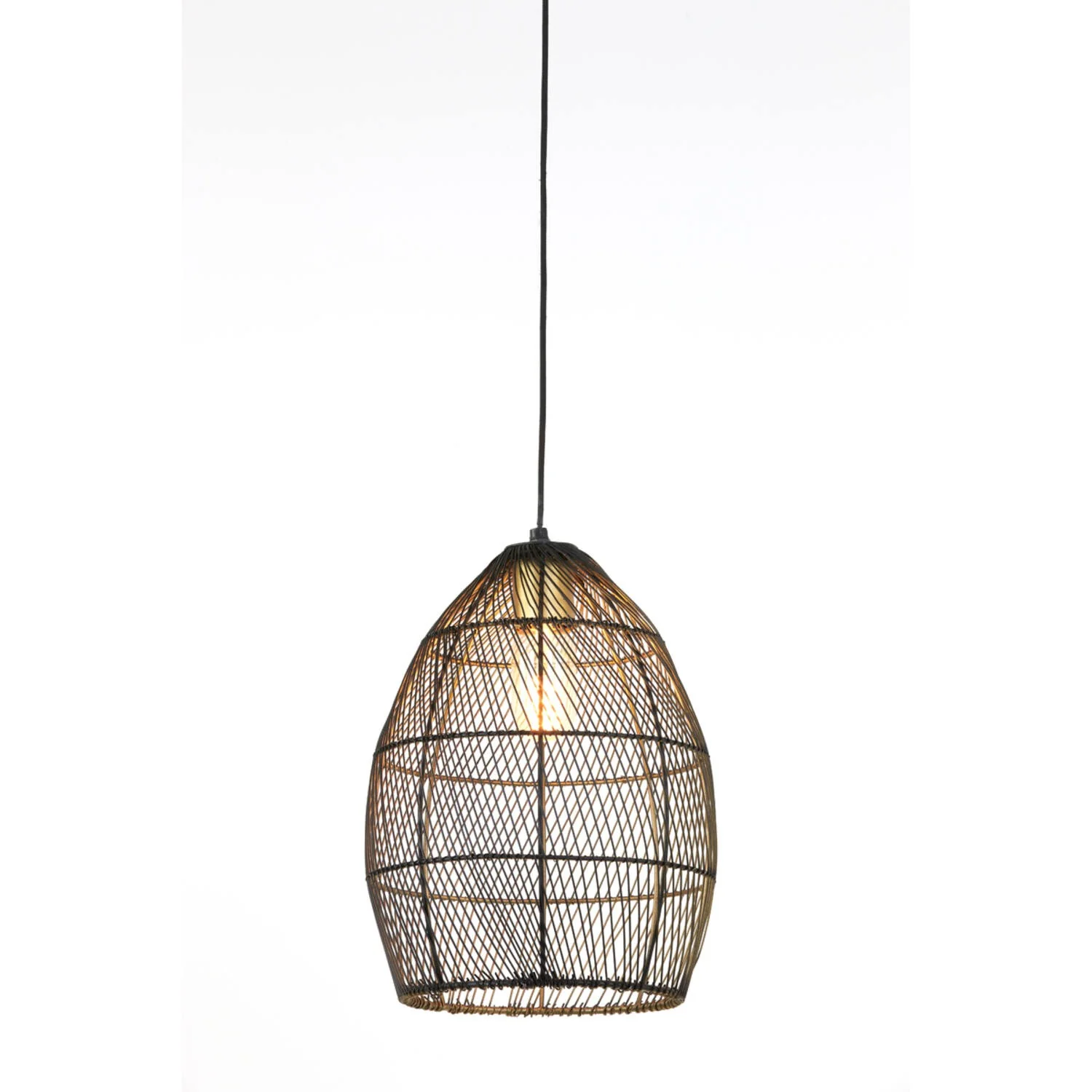 Hanging Lamp 23 x 31cm MEYA Black-Gold - Image 2
