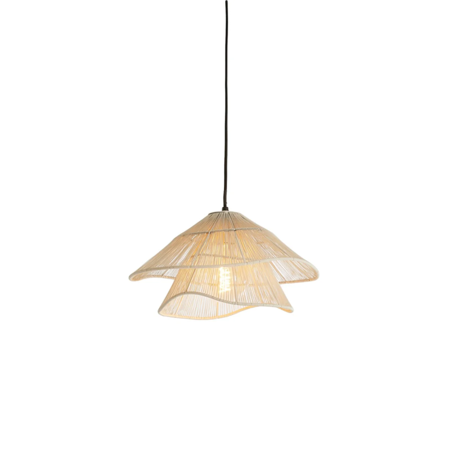 Hanging Pendant 36 x 29cm ALAMEDA Cream - Image 2