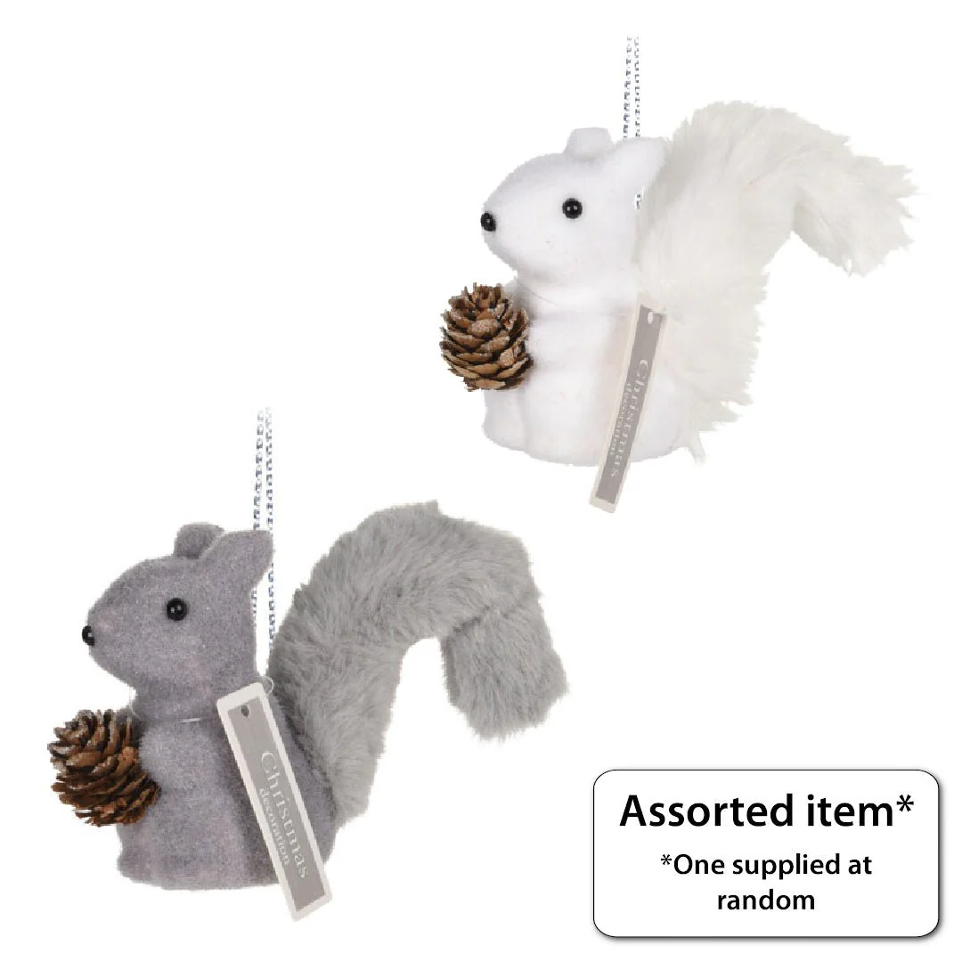 Hanging Squirrel Decoration 14cm