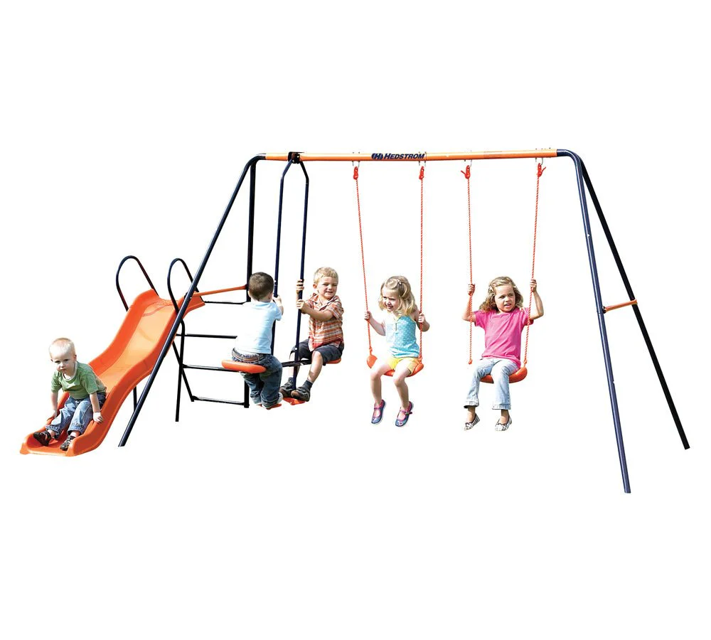 Hedstrom Europa Swing Set Double swing, glider and slide combination - Image 2