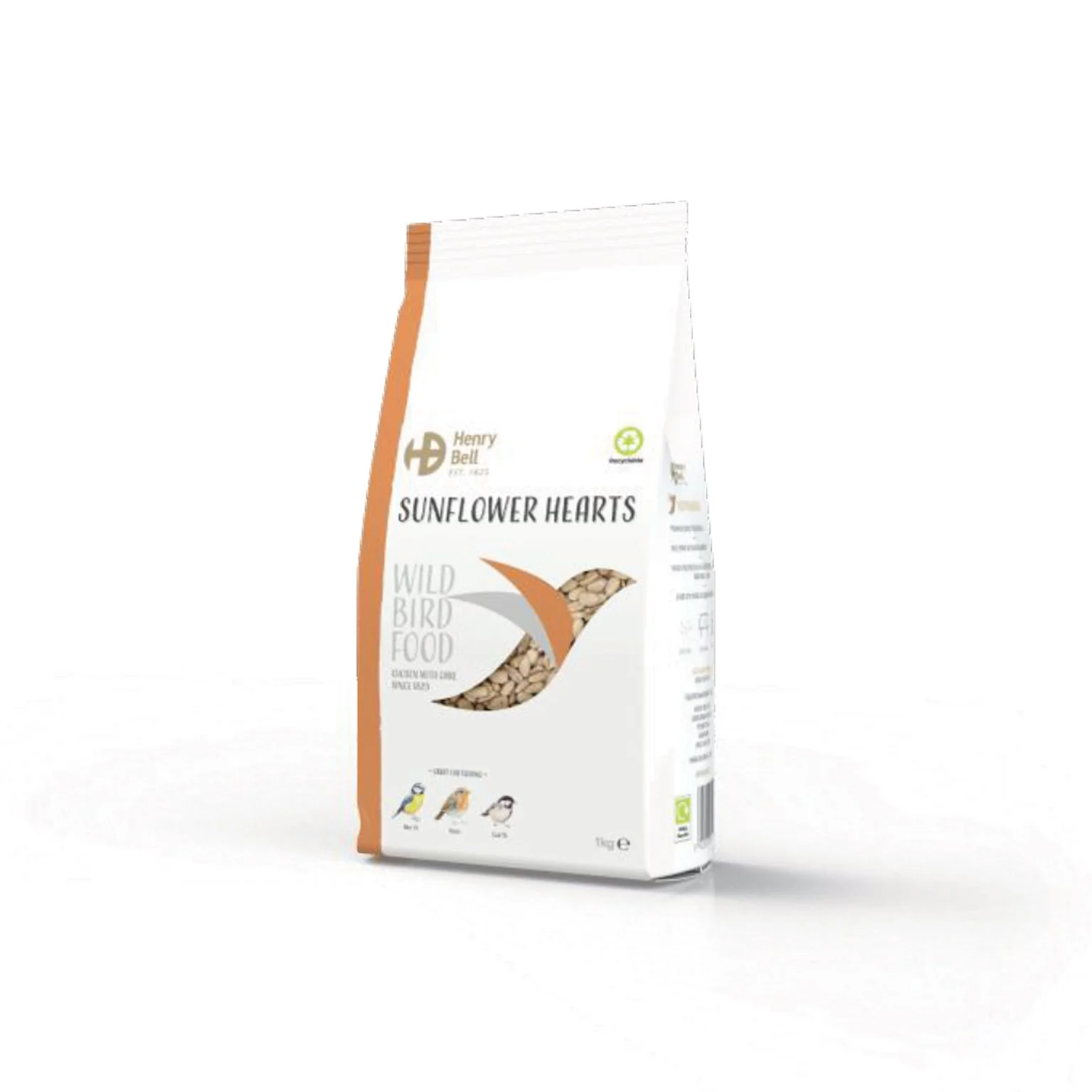 Henry Bell Sunflower Hearts Bird Feed 1kg