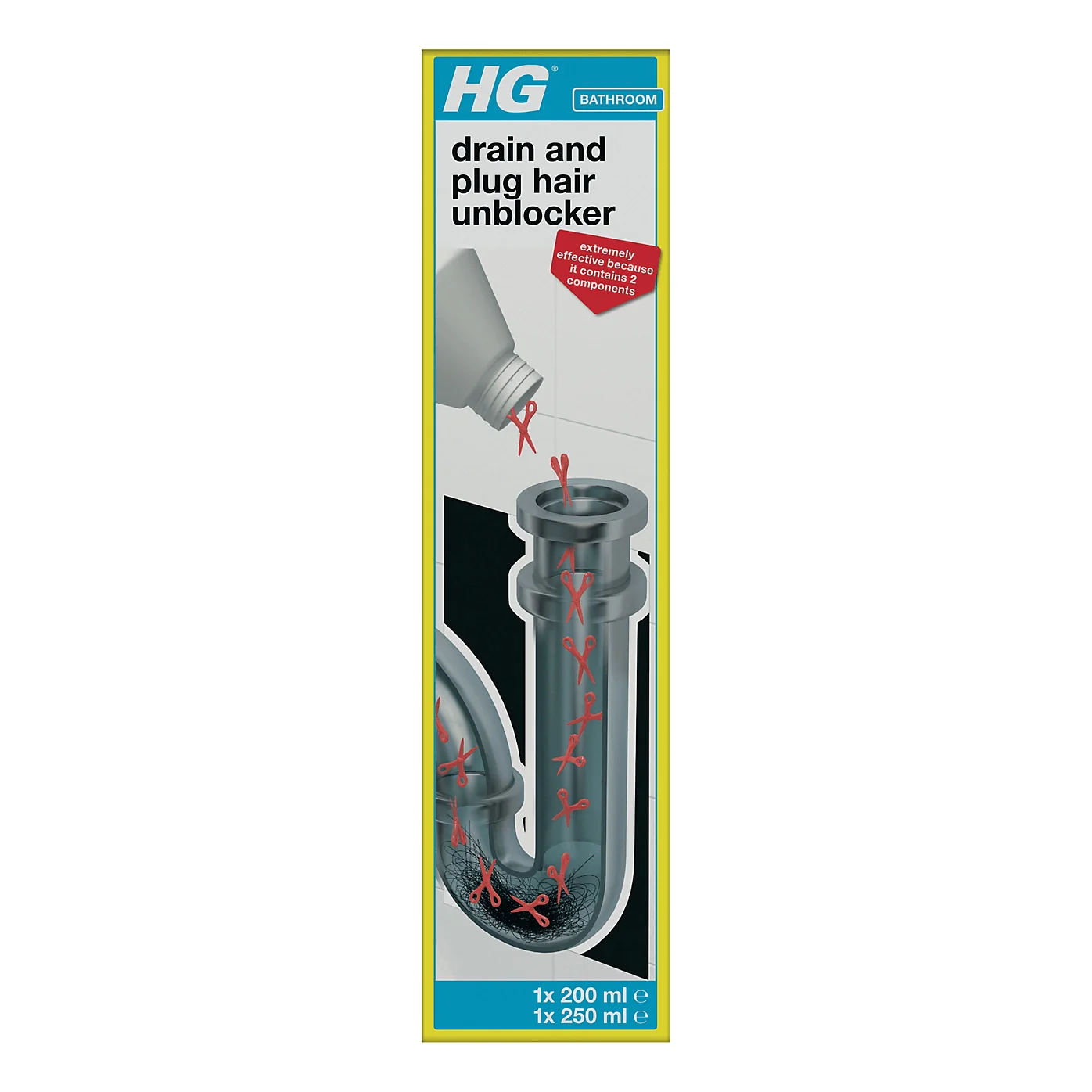 HG Drain And Plug Hair Unblocker 450ml