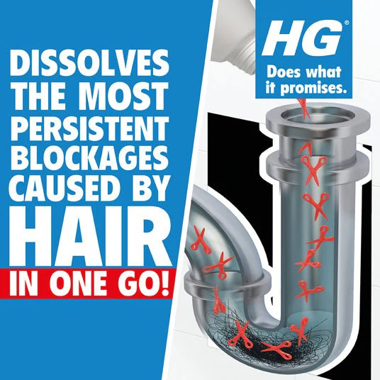 HG Drain And Plug Hair Unblocker 450ml - Image 2