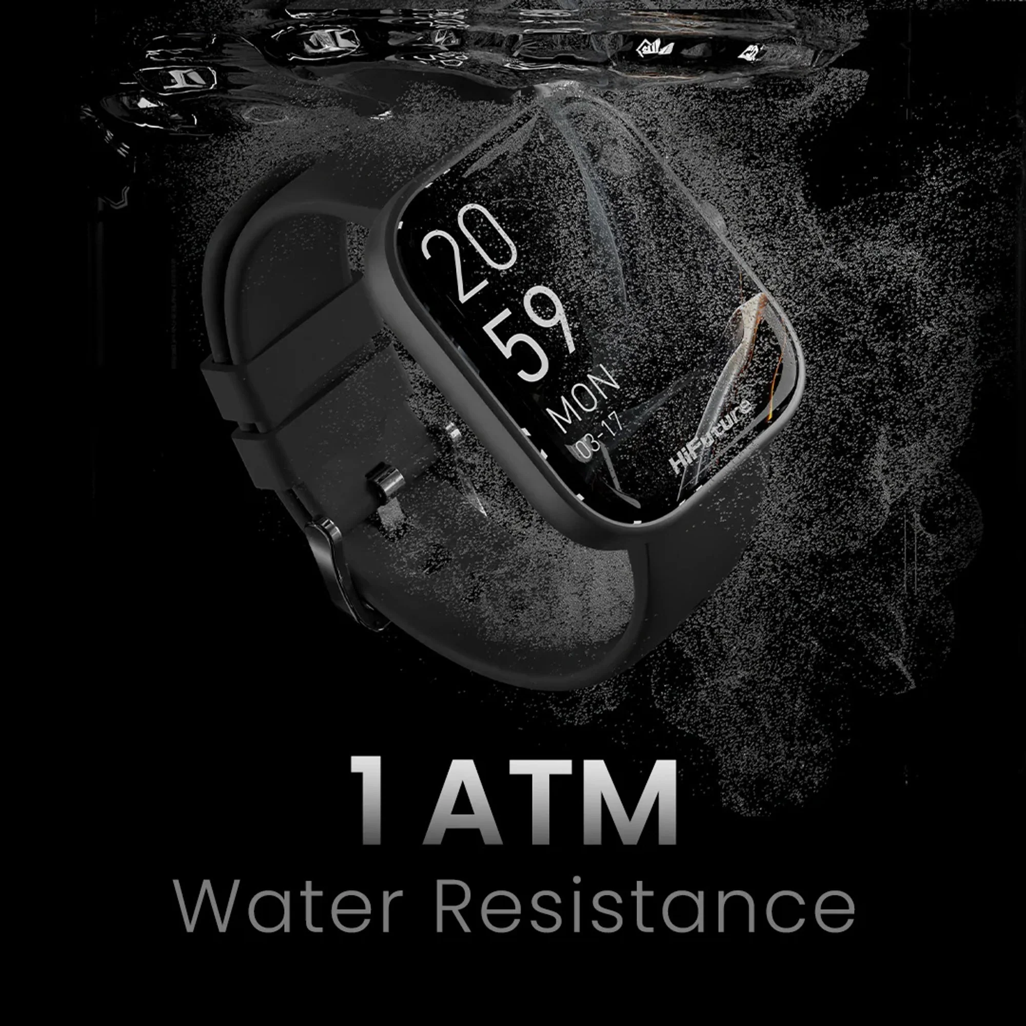 HiFuture Lume Smart Watch 1.85" Display | Grey - Image 4