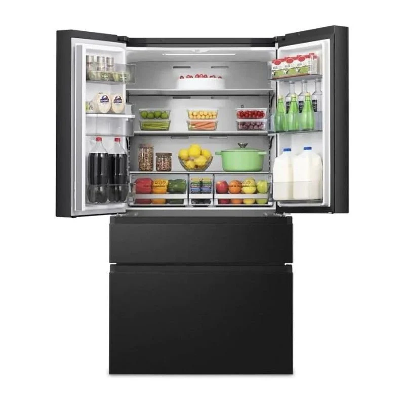 HISENSE PureFlat RF749N4SWFE Fridge Freezer - Black Stainless Steel - Image 3
