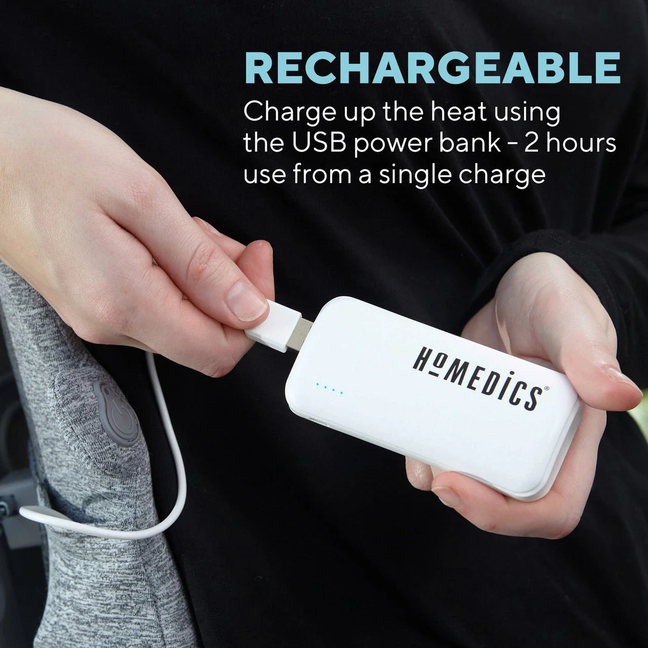 Homedics Heated Back Support Cushion - Image 2