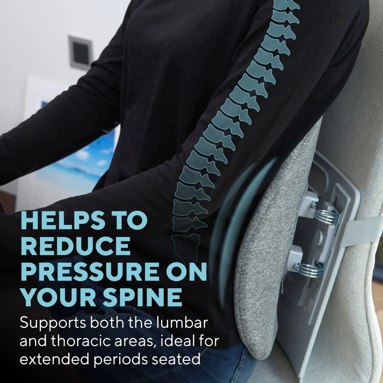 Homedics Heated Back Support Cushion - Image 5