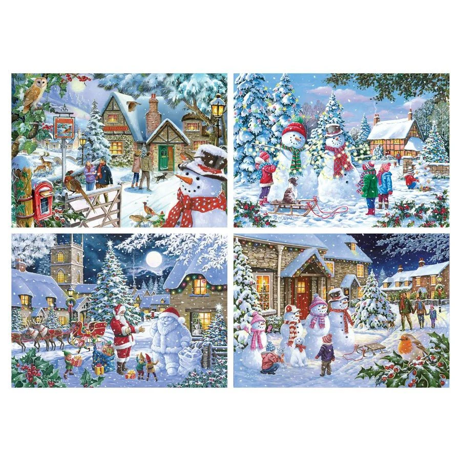 House of Puzzles Let It Snow - 4 x 500 Piece