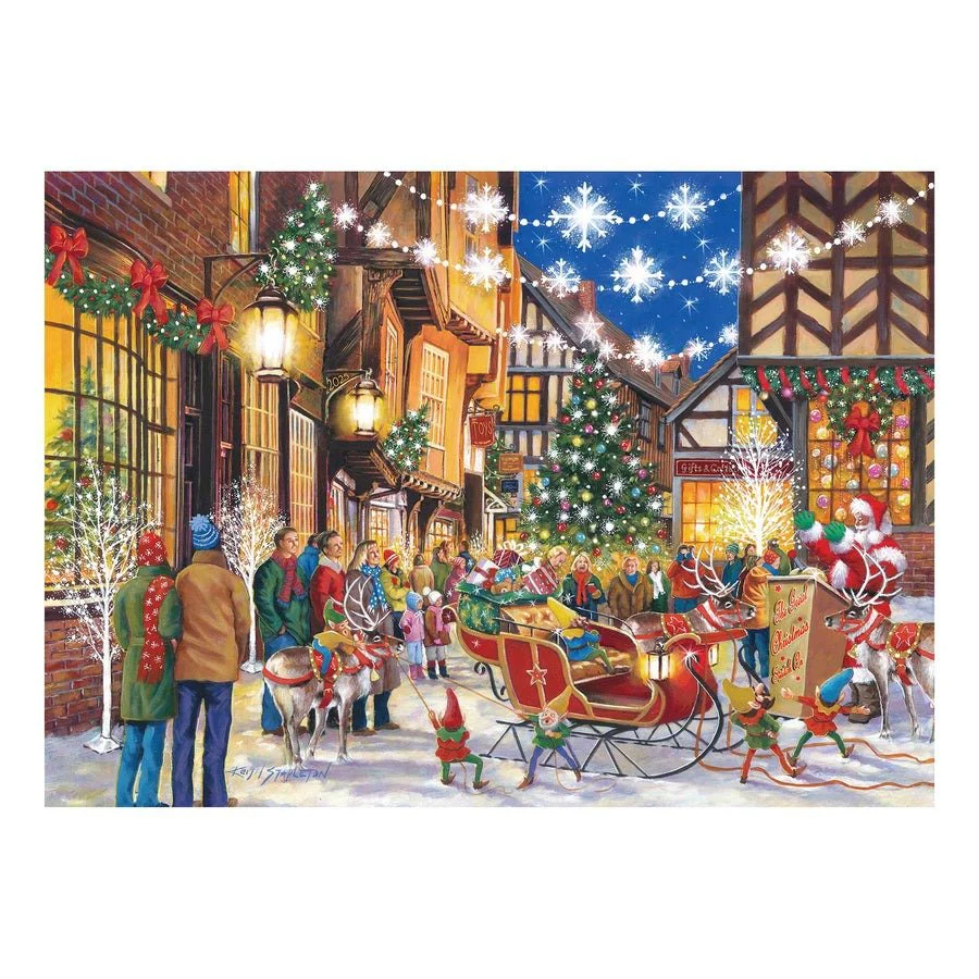 House of Puzzles No.20 - Santa Switch On 1000 Piece Puzzle