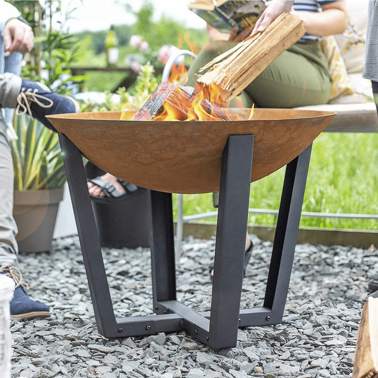 Icarus Medium Firepit Log Burner