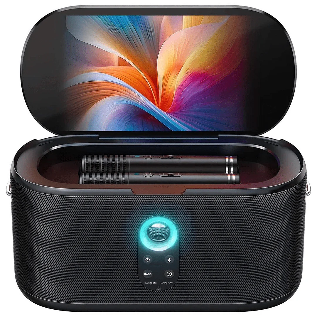 Ikarao Shell S1 Premium Portable Karaoke Machine with 10.1" HD Screen