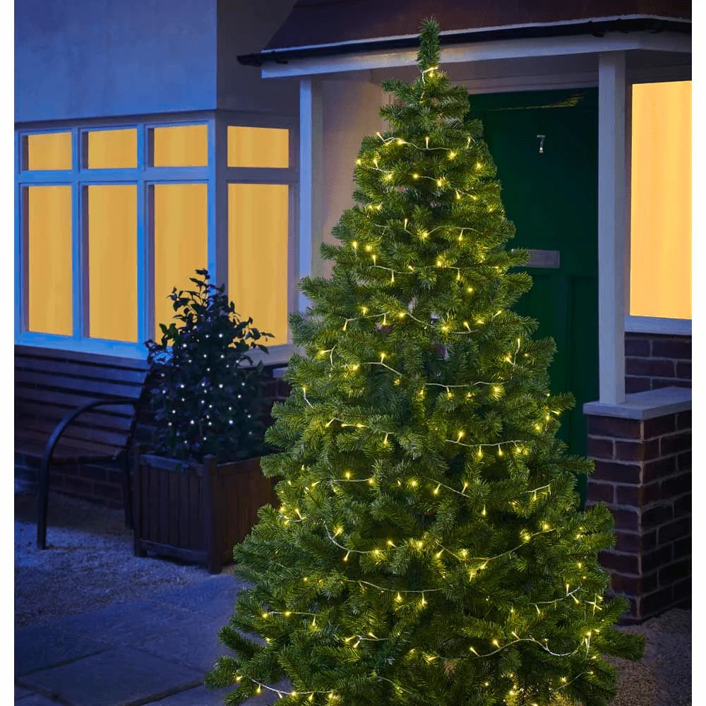 Indoor & Outdoor 300 Warm White LED Christmas Lights