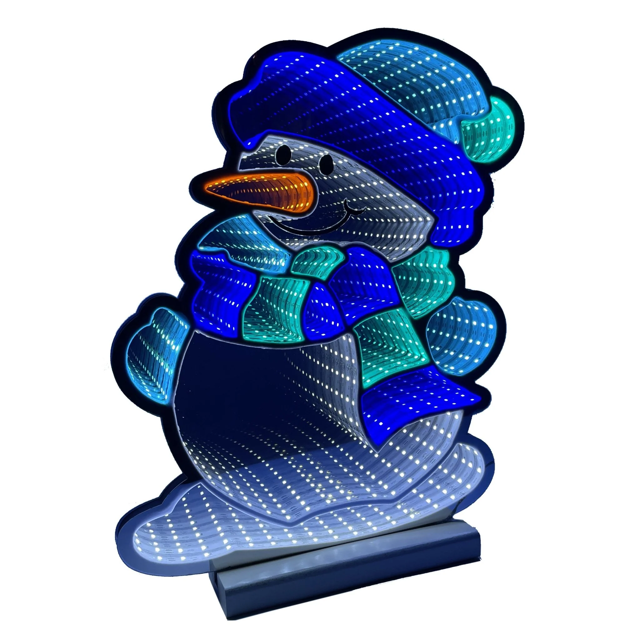 Infinity Christmas Penguin on Wooden Base 40cm