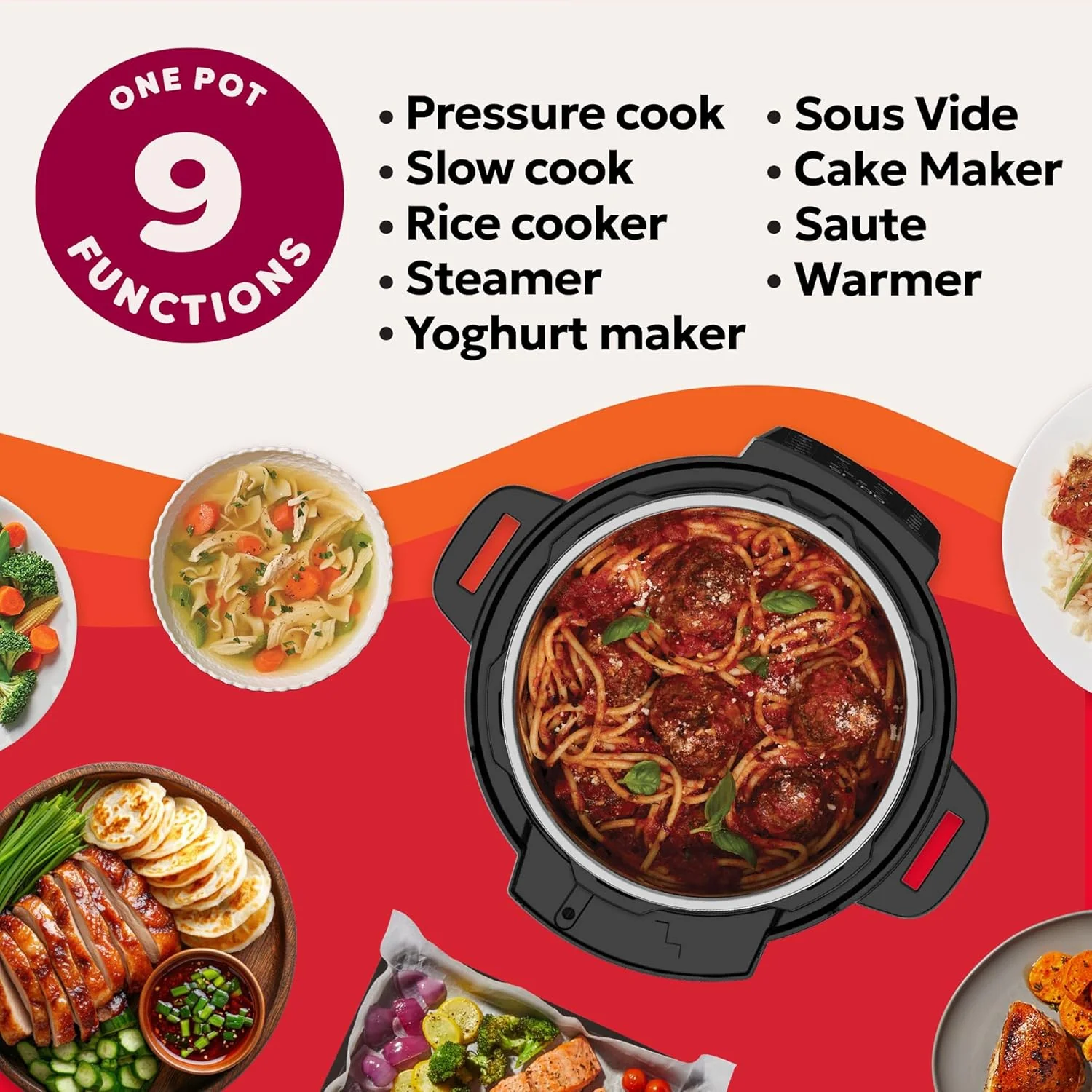 Instant Pot WhisperQuiet 9in1 MultiCooker 66L Smart Pressure Cooker - Image 6