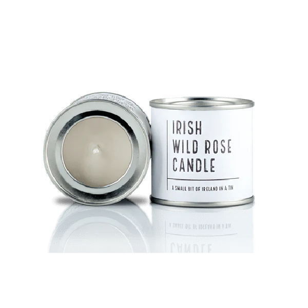 Irish Candle Tin Small - Wild Rose