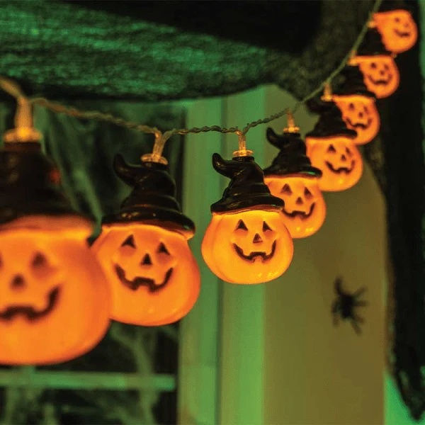 Jack-O'-Lantern string Lights - Set of 10