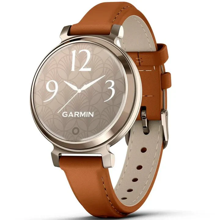Garmin Lily 2 Classic Cream Gold Tan Smartwatch 010-02839-02