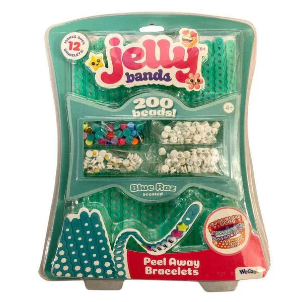 Jelly Bands Blue Raz Scented Peel Away Bracelets