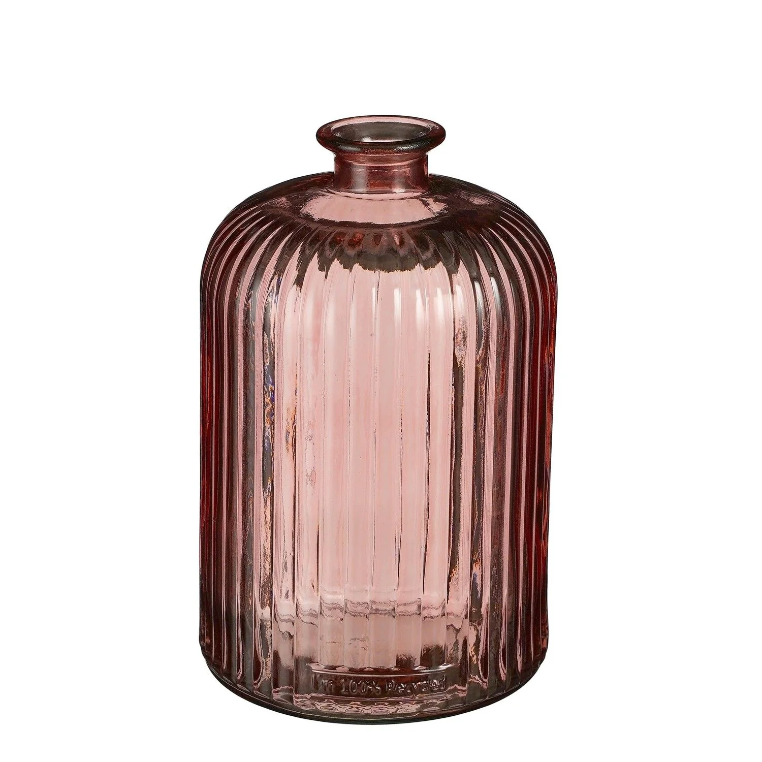 Jessica Bottle Recycled Glass Pink 23 x 15cm