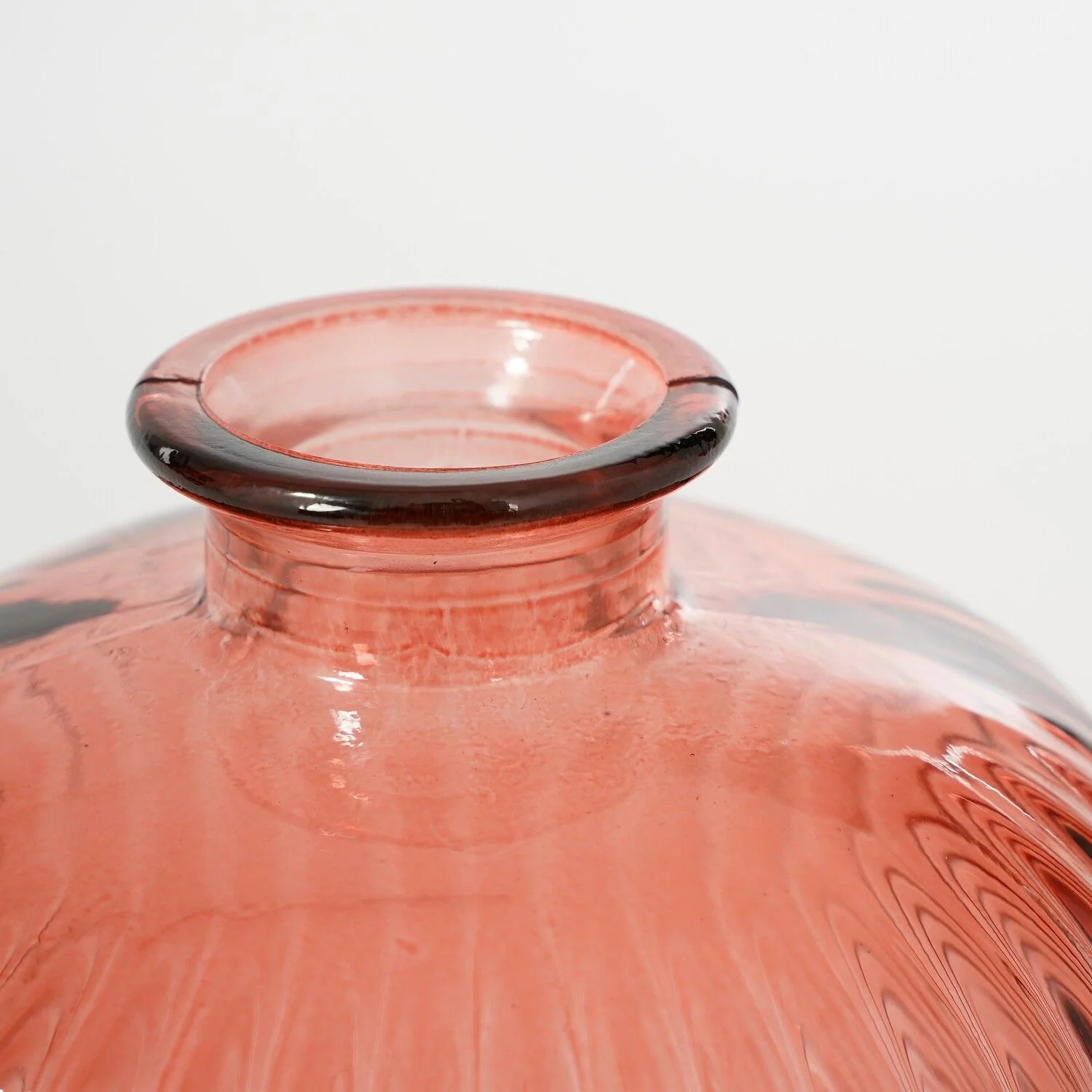 Jessica Bottle Recycled Glass Pink 23 x 15cm - Image 3