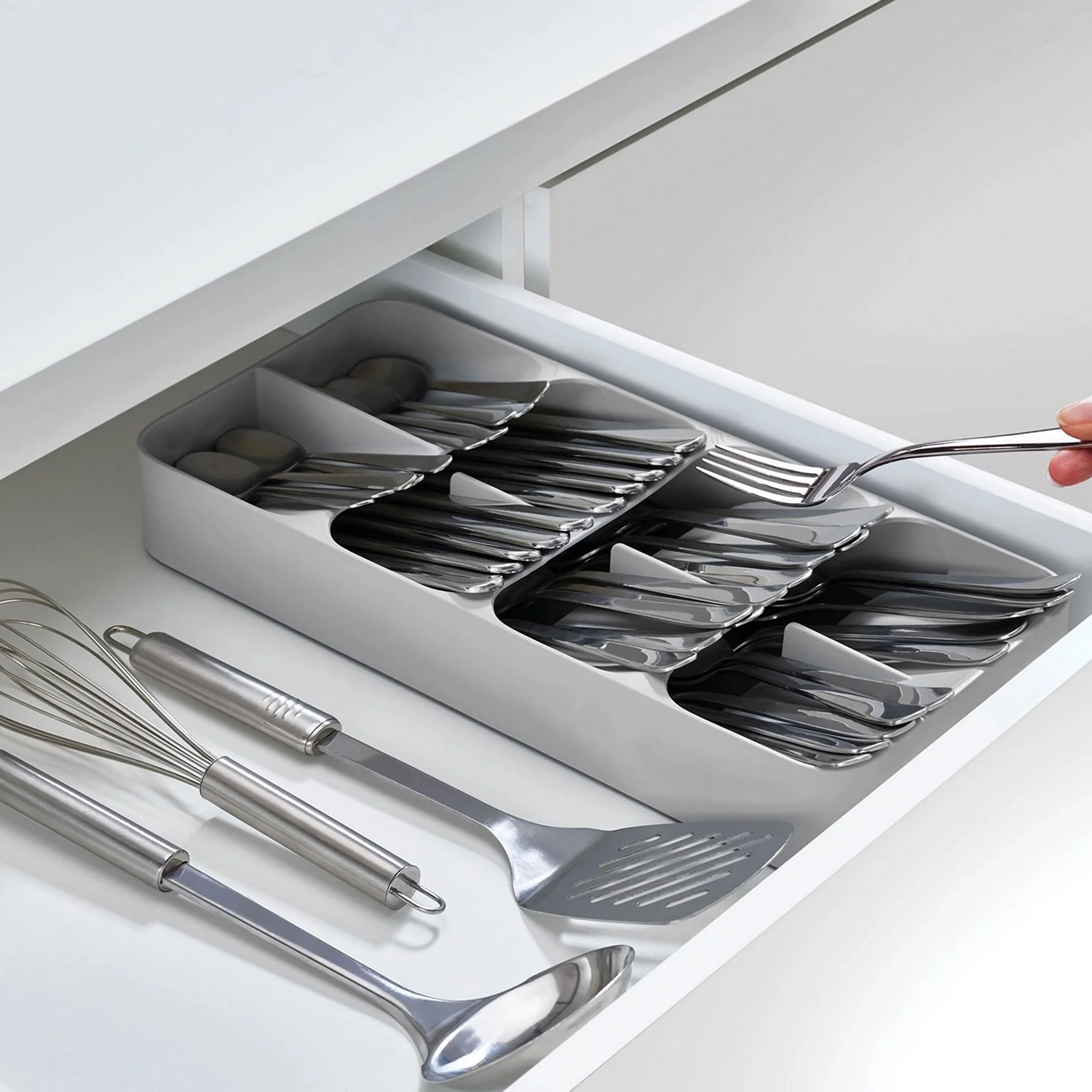 Joseph Joseph DrawerStore™ Large Grey Cutlery Organiser - Image 2