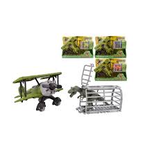 Jurassic Era Plane & Dino In Cage Assorted Styles - Image 2