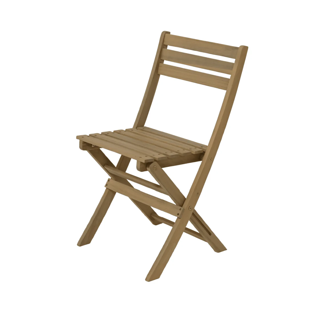 Kaemingk Acacia Wood Foldable 4 Seater Garden Dining Set - Image 3