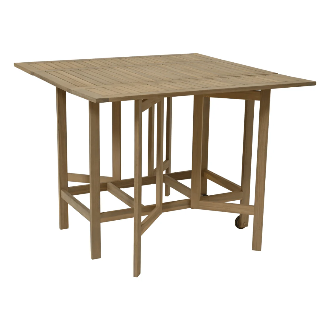 Kaemingk Acacia Wood Foldable 4 Seater Garden Dining Set - Image 4