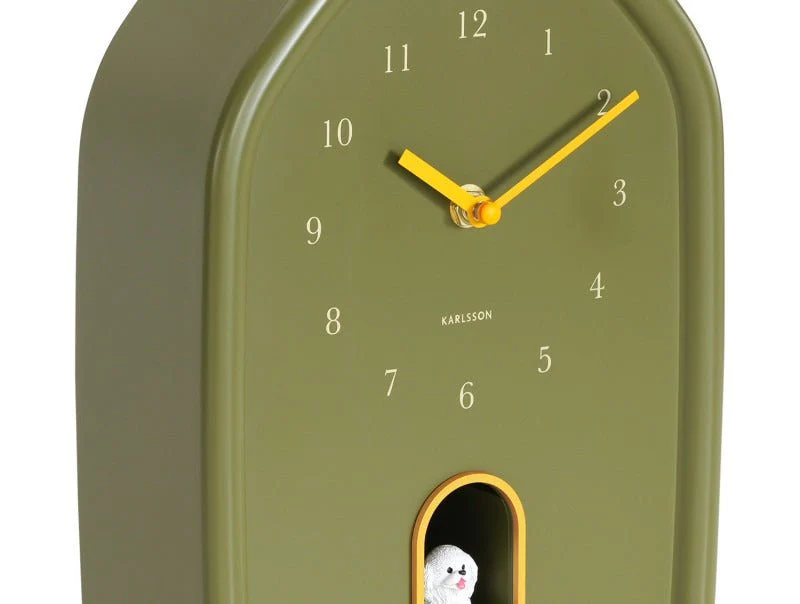 Karlsson Wall Clock Modern Doggy Luxury Green - Image 4