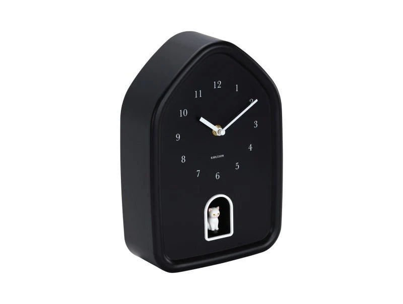 Karlsson Wall Clock Modern Kitty Black - Image 2