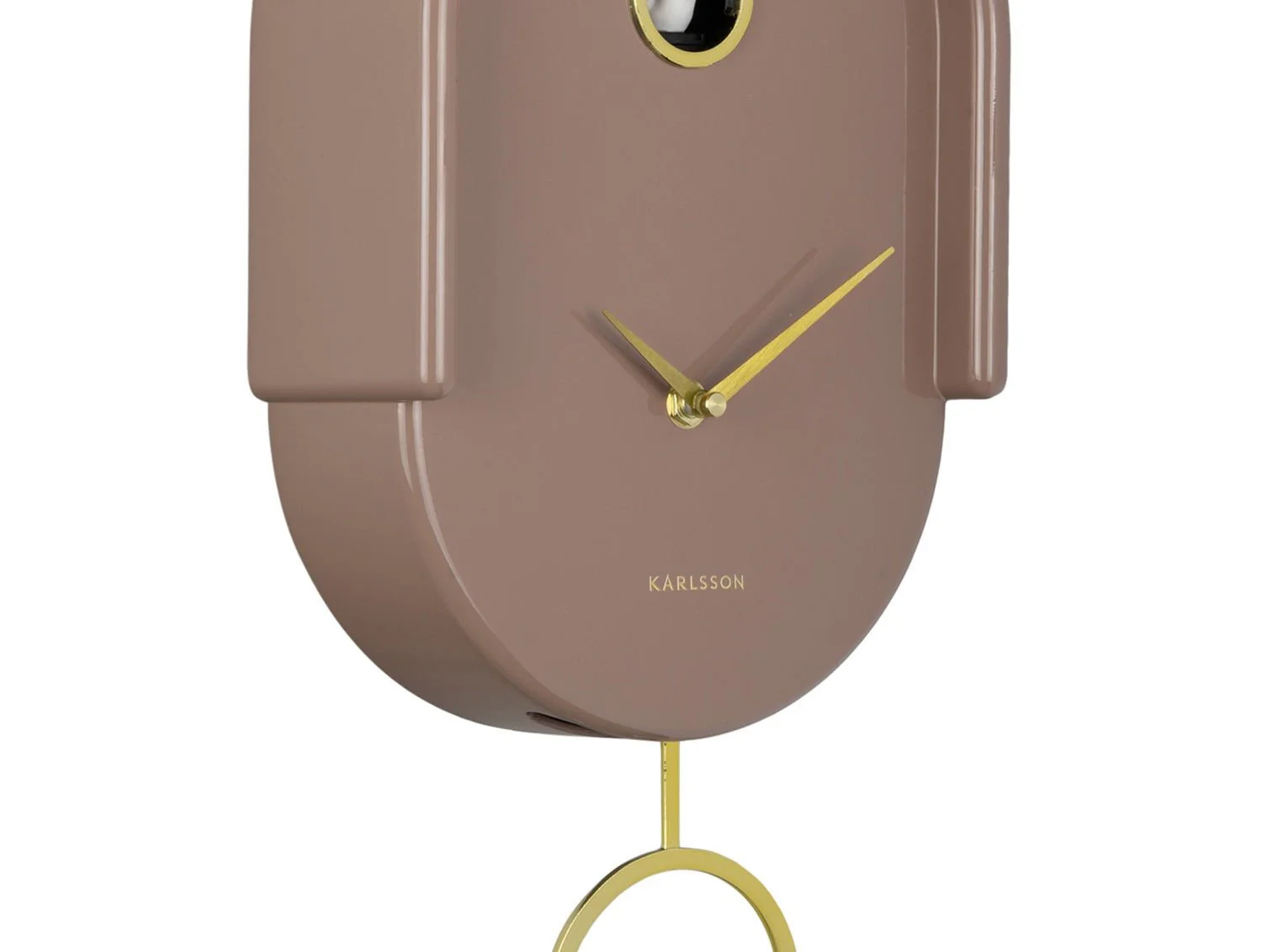 Karlsson Wall Clock Tweet Mocha Brown - Image 4