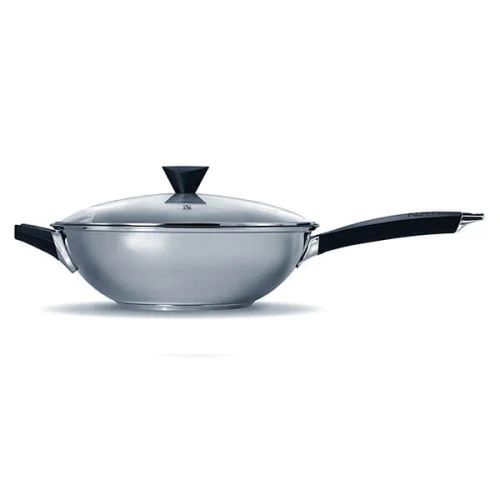 Ken Hom Excellence Non-Stick Stainless Steel Wok & Lid 32cm - Image 2