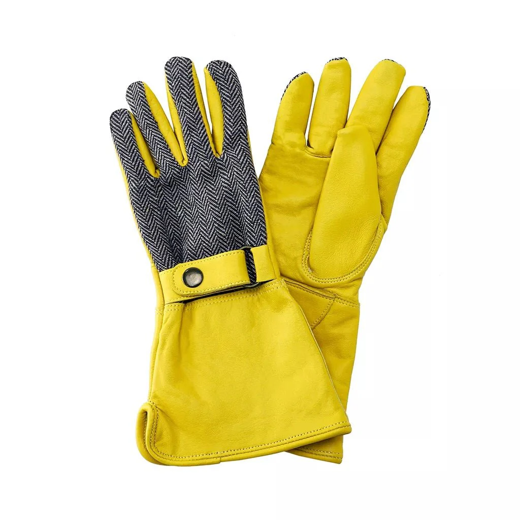 Kent & Stowe Leather Gauntlet Gardening Gloves - Medium