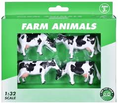 Kids Globe 1:32 Cows 4 Pcs