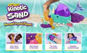 Kinetic Sand Mermaid Crystal Playset - Image 3