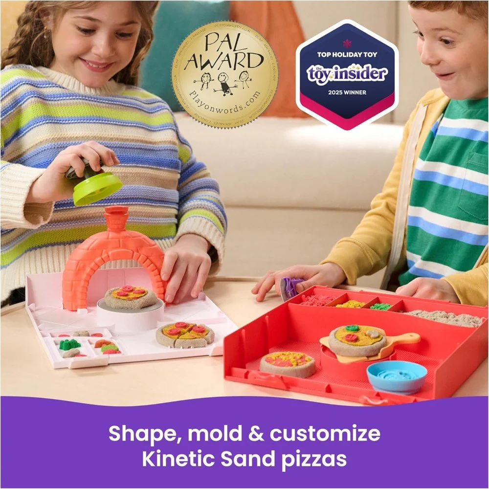 Kinetic Sand Squish Pizza Set - Image 2