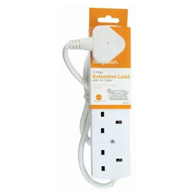 Kingavon 4 Way Extension Lead With 1m Cable BB-PA101