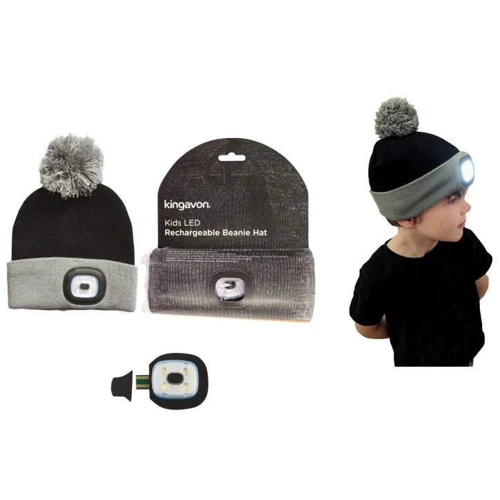 Kingavon Kids Rechargeable LED Beanie Hat